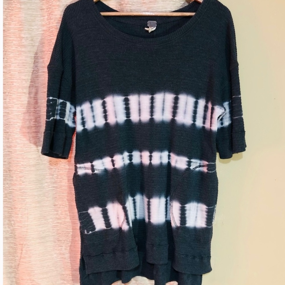 Free people We The Free hippie grunge Canyon Wash thermal Tunic - Picture 3 of 5